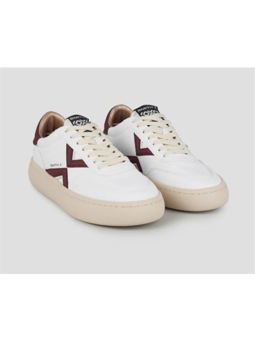 Sneakers con logo laterale e tallone rosso scuro Ocean Smith X SMITH X | SXBCOCW-9552-WDR